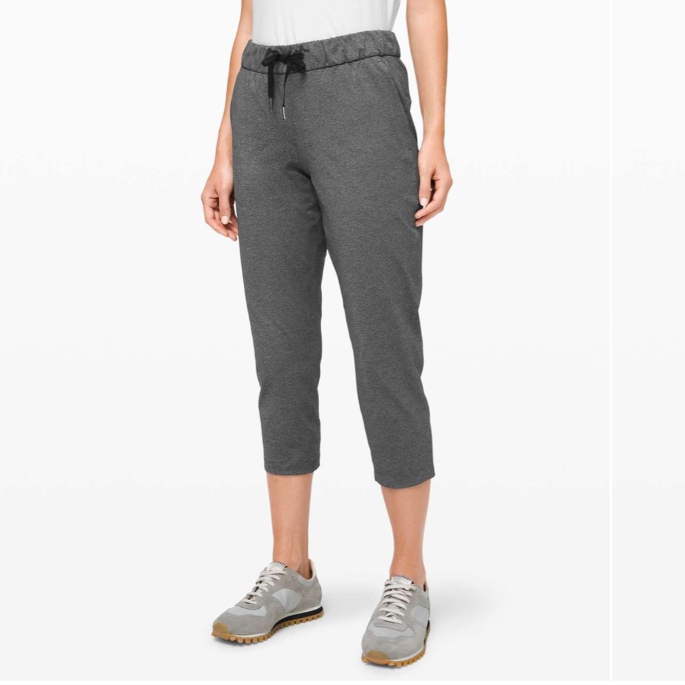 Lululemon On The Fly Crop Pants Size 12 Pull On High Waisted